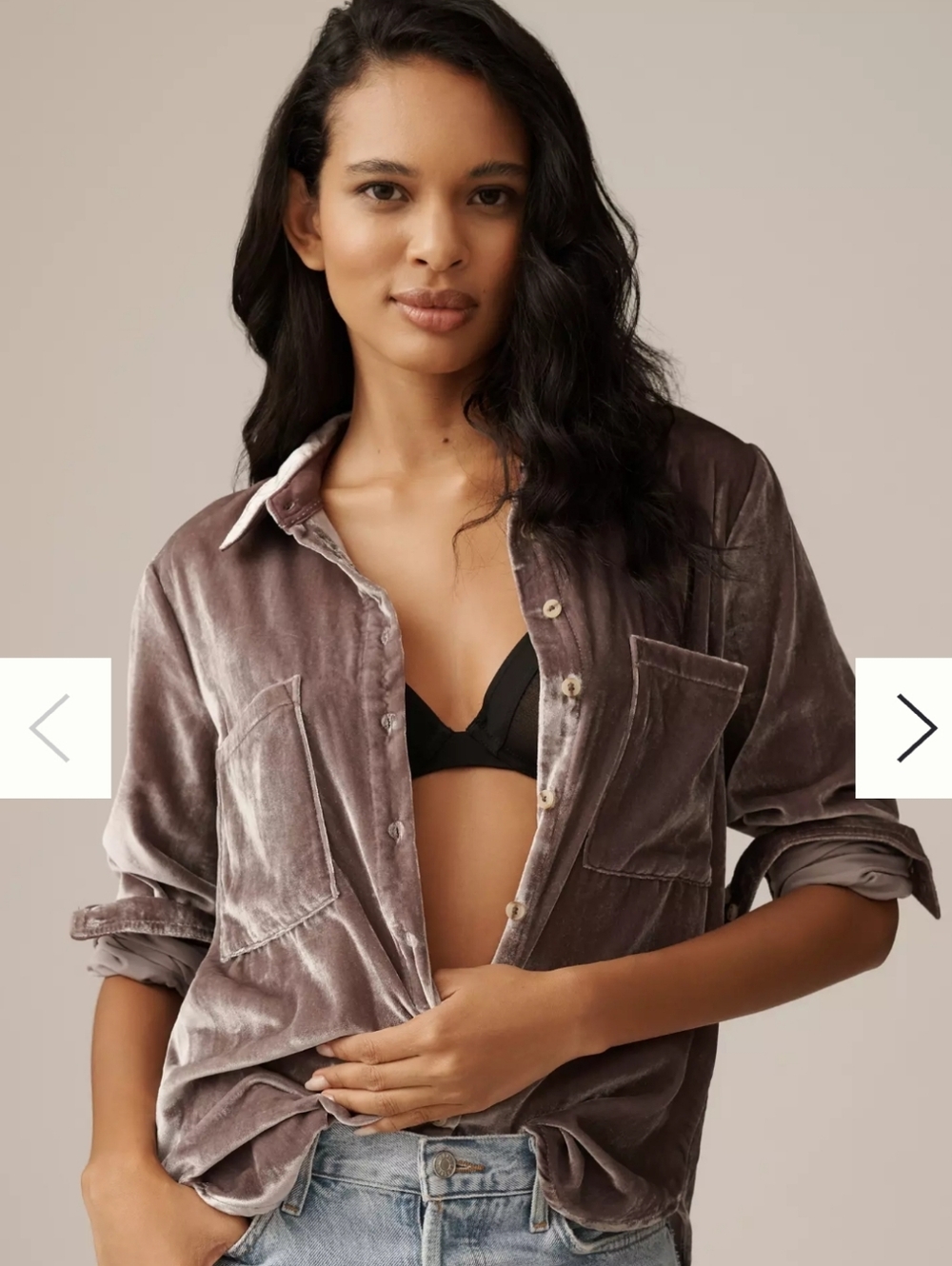 Anthropologie Maeve Karina Velvet Burgundy Button-Up Shirt